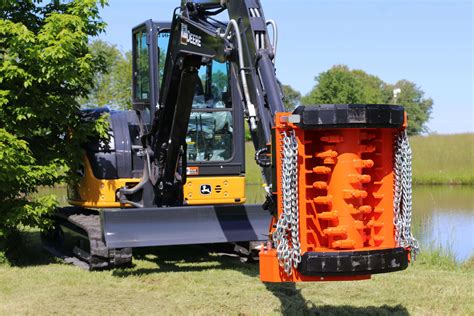 mini excavator mulching|mini excavator forestry mulcher attachment.